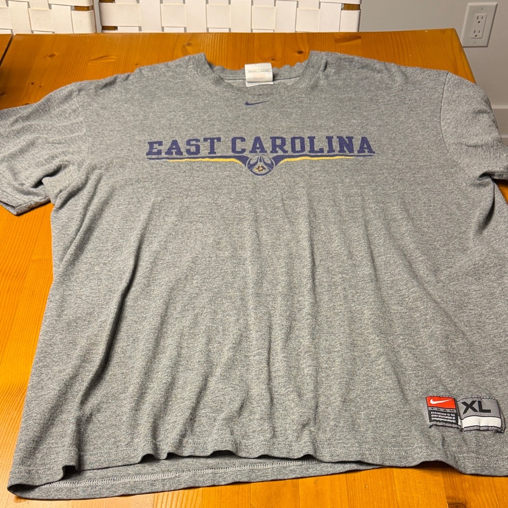 Nike Gray East Carolina Short Sleeve Tee